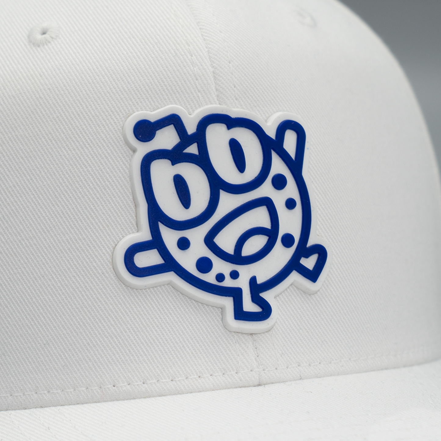 Krokem Cookies Cosmic WHITE Flex Cap (Mid Profile) – Rubber Patch KRODY