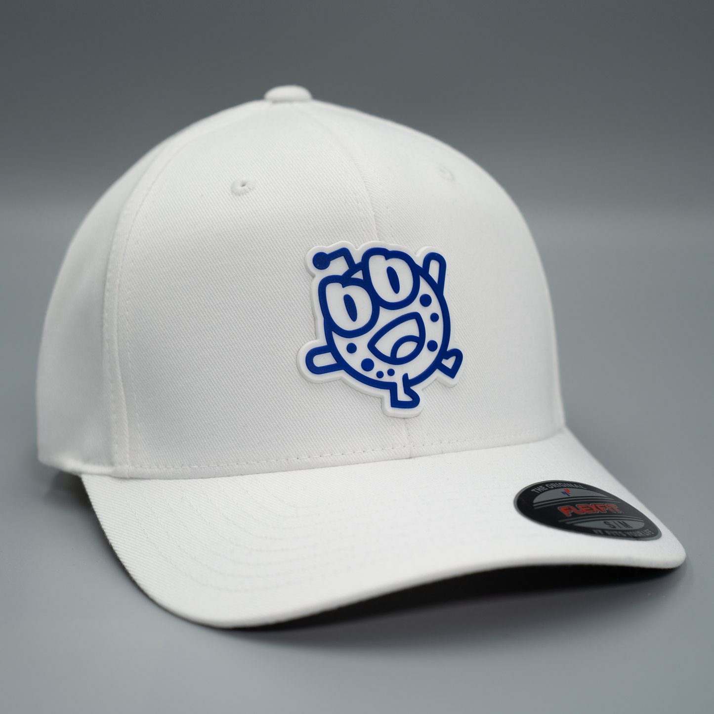 Krokem Cookies Cosmic WHITE Flex Cap (Mid Profile) – Rubber Patch KRODY
