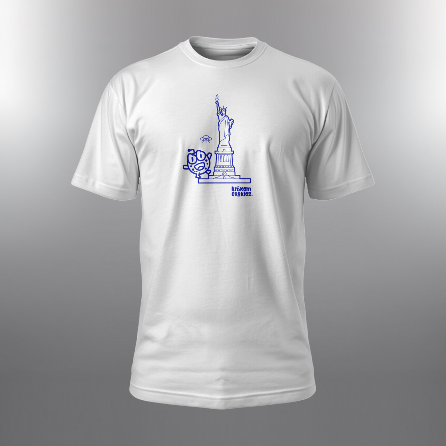 Krokem Cookies WHITE Cosmic Modern T-shirt – LIBERTY Limited Edition