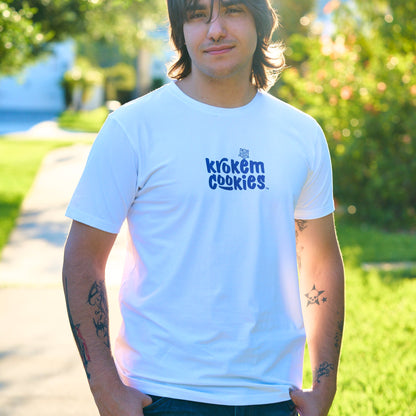 Krokem Cookies WHITE Cosmic Modern T-shirt – LOGOTYPE Limited Edition