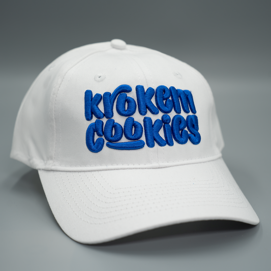 Krokem Cookies Cosmic White Cap (Low Profile) – 3D Embroidery LOGOTYPE