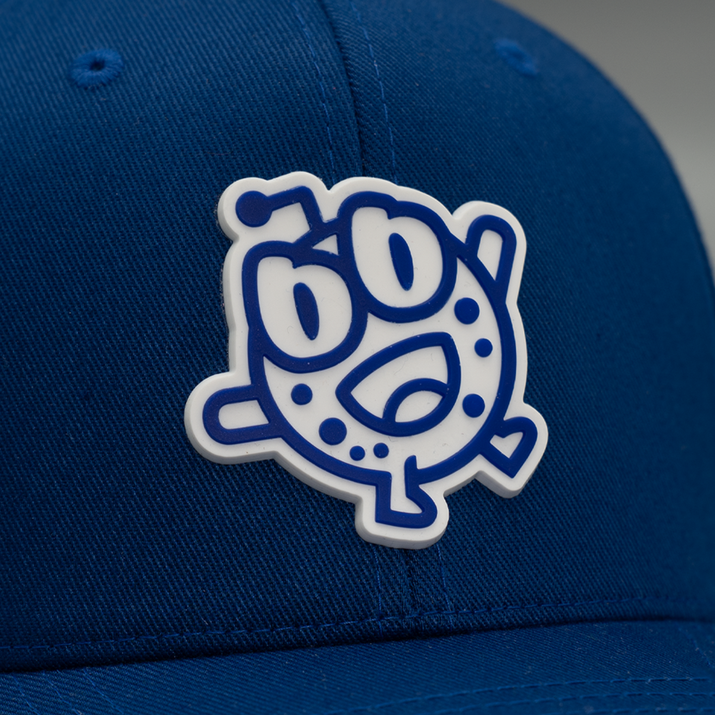 Krokem Cookies Cosmic BLUE Flex Cap (Mid Profile) – Rubber Patch KRODY