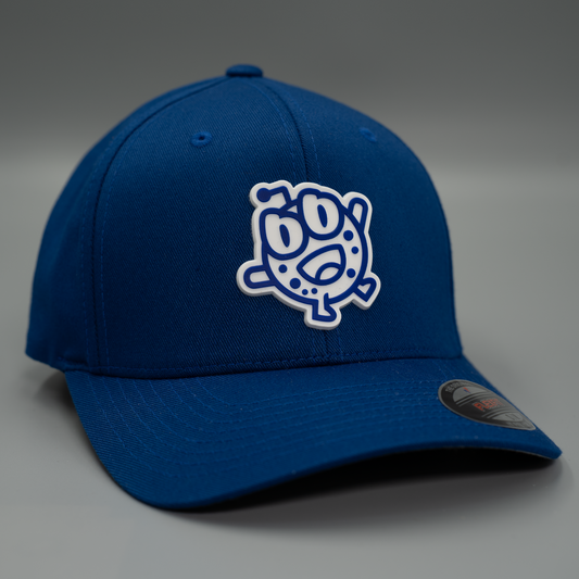 Krokem Cookies Cosmic BLUE Flex Cap (Mid Profile) – Rubber Patch KRODY