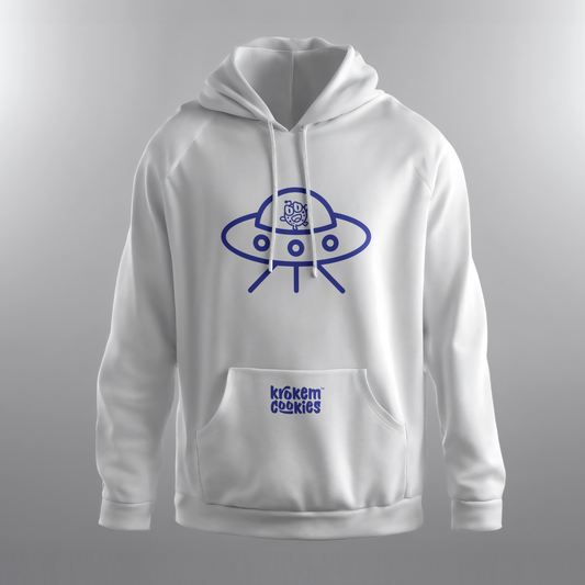 Krokem Cookies WHITE Cosmic Hoodie – SPACESHIP Limited Edition