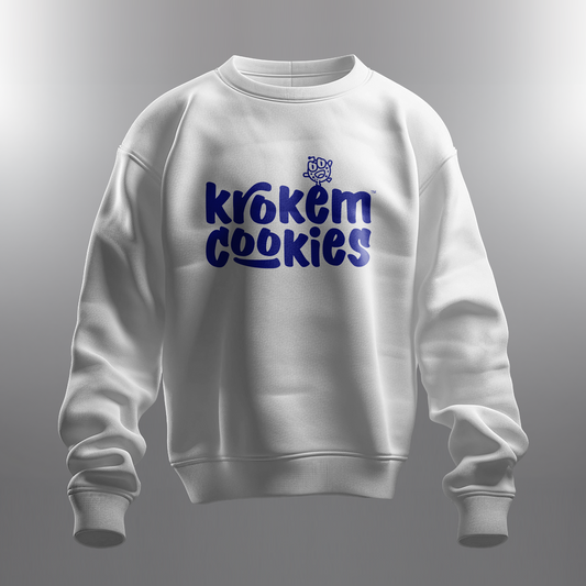 Krokem Cookies WHITE Cosmic Sweatshirt – LOGOTYPE Limited Edition