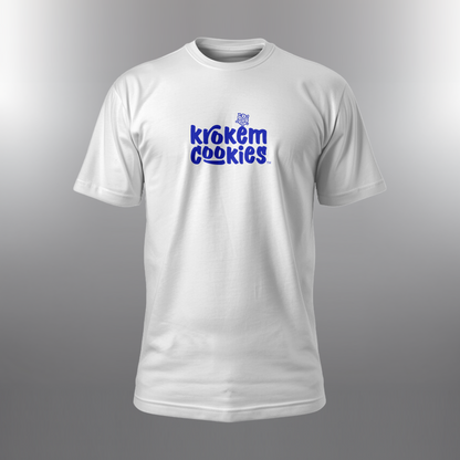 Krokem Cookies WHITE Cosmic Modern T-shirt – LOGOTYPE Limited Edition