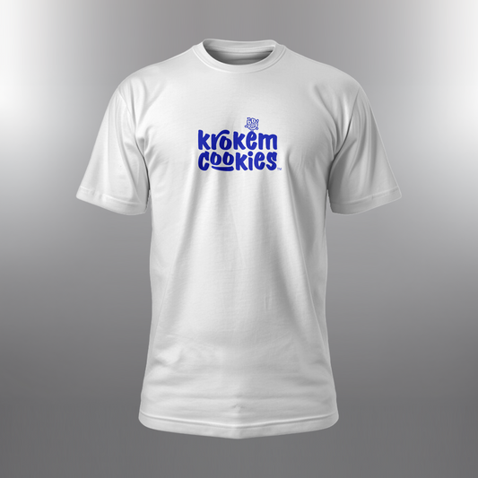 Krokem Cookies WHITE Cosmic Modern T-shirt – LOGOTYPE Limited Edition