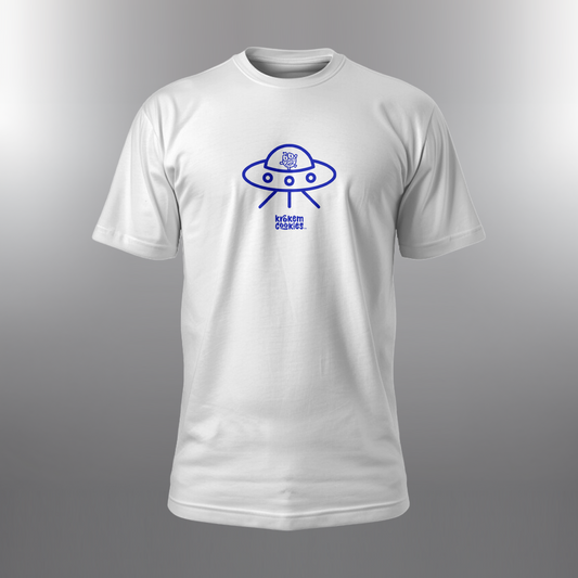 Krokem Cookies WHITE Cosmic Modern T-shirt – SPACESHIP Limited Edition